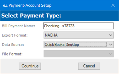 Select Payment Type